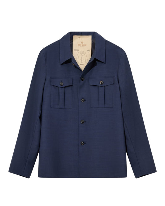 Jacob Dynamic Luxe Overshirt Navy