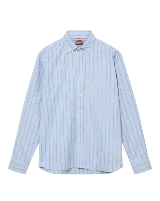MOS MOSH MMGMarco Brush Shirt Light Blue vooraanzicht