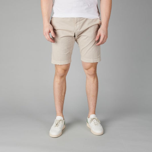 Myths Mercerised Cotton Stretch Shorts Grey Beige – productbeeld 1