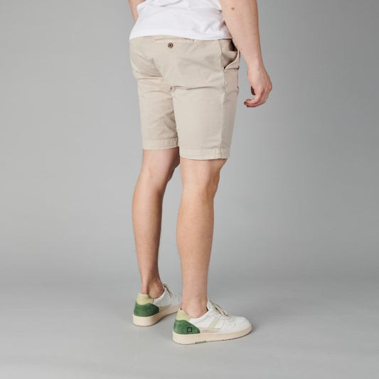 Myths Mercerised Cotton Stretch Shorts Grey Beige – productbeeld 2