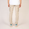 Myths Wool Slim Fit Cargo Trousers Beige – productbeeld 2