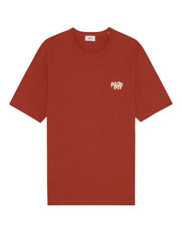 Adam Pima Cotton Regular Fit SS T-shirt Sienna Heat