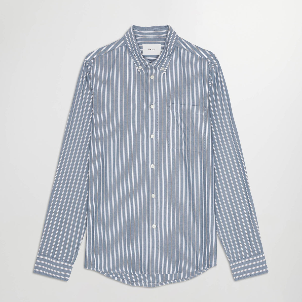 NN.07 Arne 5655 Cotton Twill Shirt Various Stripe – vooraanzicht