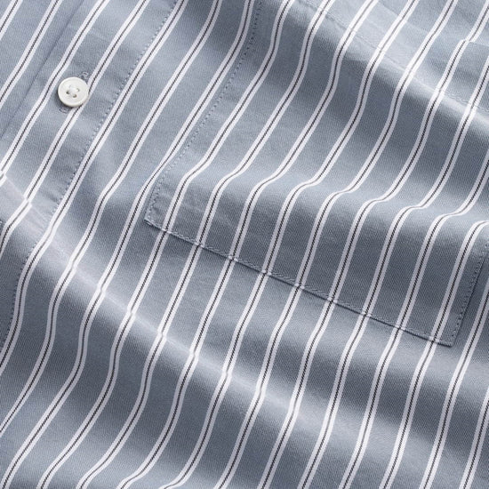 NN.07 Arne 5655 Cotton Twill Shirt Various Stripe – productbeeld 2