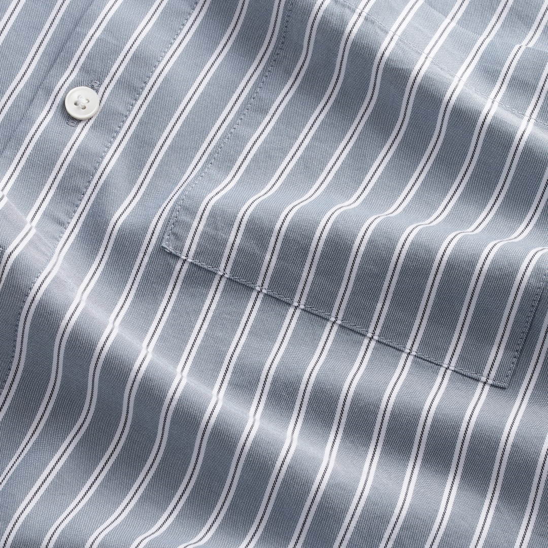 NN.07 Arne 5655 Cotton Twill Shirt Various Stripe – productbeeld 2