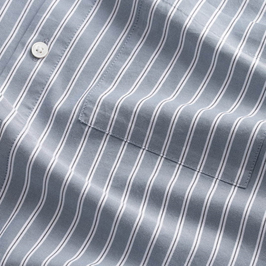 NN.07 Arne 5655 Cotton Twill Shirt Various Stripe – productbeeld 2