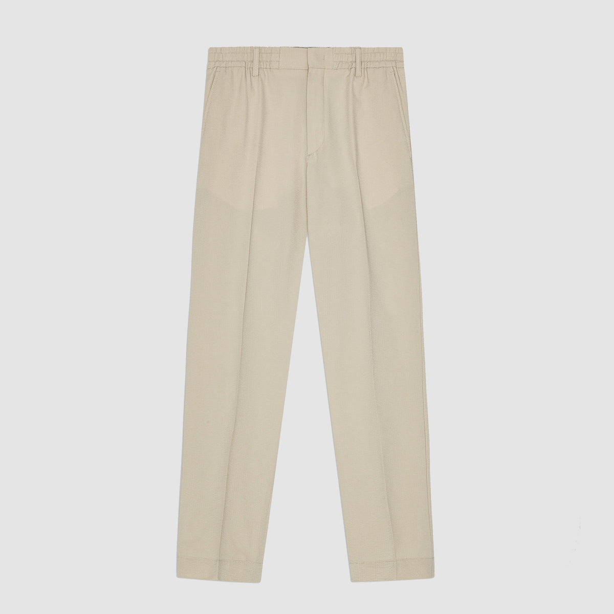 NN.07 White Pepper Billie Seersucker Trousers – vooraanzicht