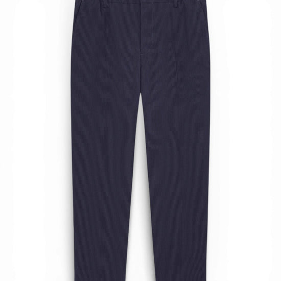Navy Blue Billie Seersucker Trousers