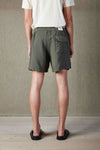 NN.07 Billie Linen Shorts Croc Green – productbeeld 2