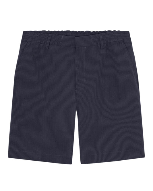 NN.07 Billie Shorts Seersucker Drawstring Navy
