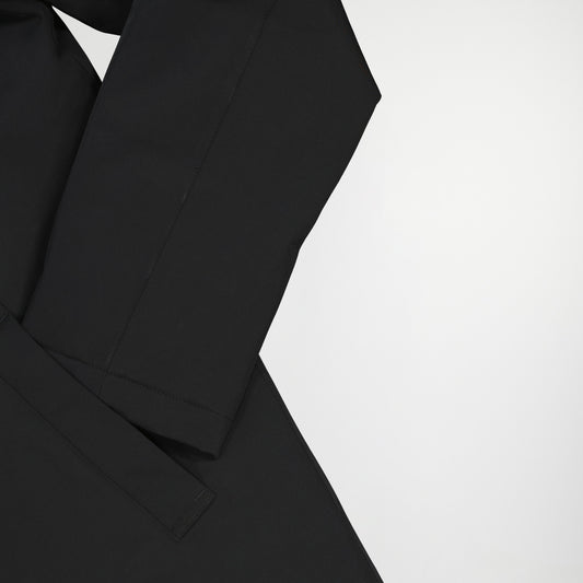 NN.07 Blake zwarte jas, detail mouw en zak
