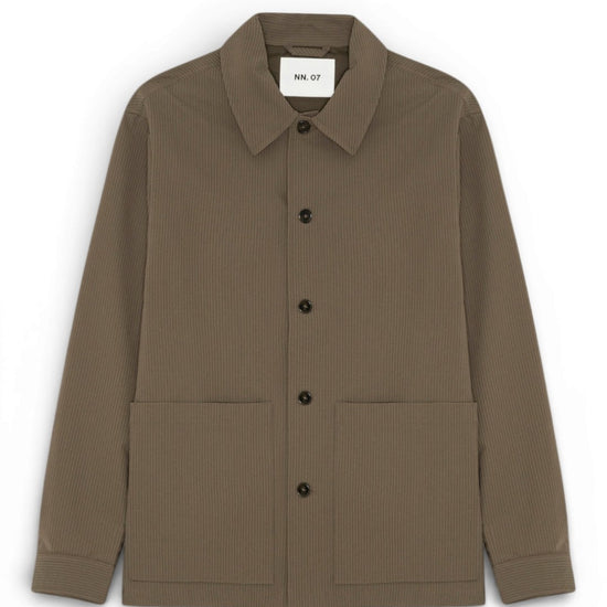 Mable Husk Blaze Seersucker Overshirt