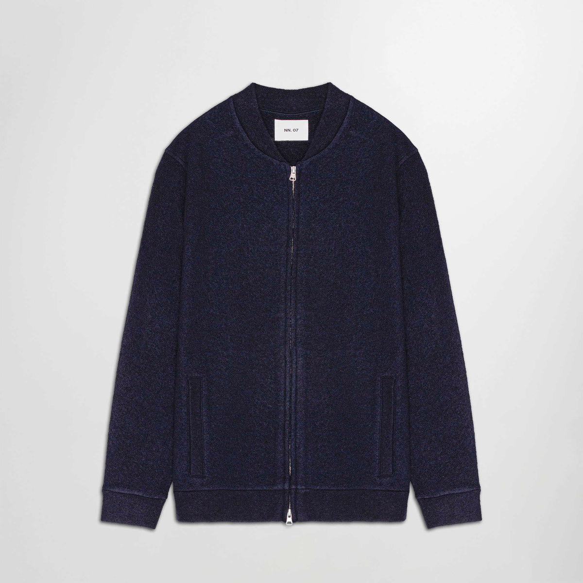 NN.07 Boiled Bomber donkerblauwe jas, productfoto vooraanzicht