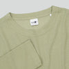 NN.07 Clive 3323 Waffle T-shirt Pale Green – detail van de wafelstructuur