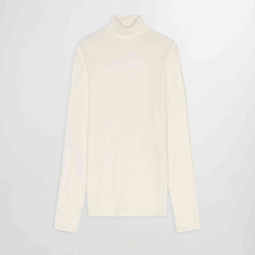 NN.07 Clive Roll Neck Cotton Stretch Pullover Beige - productfoto 1