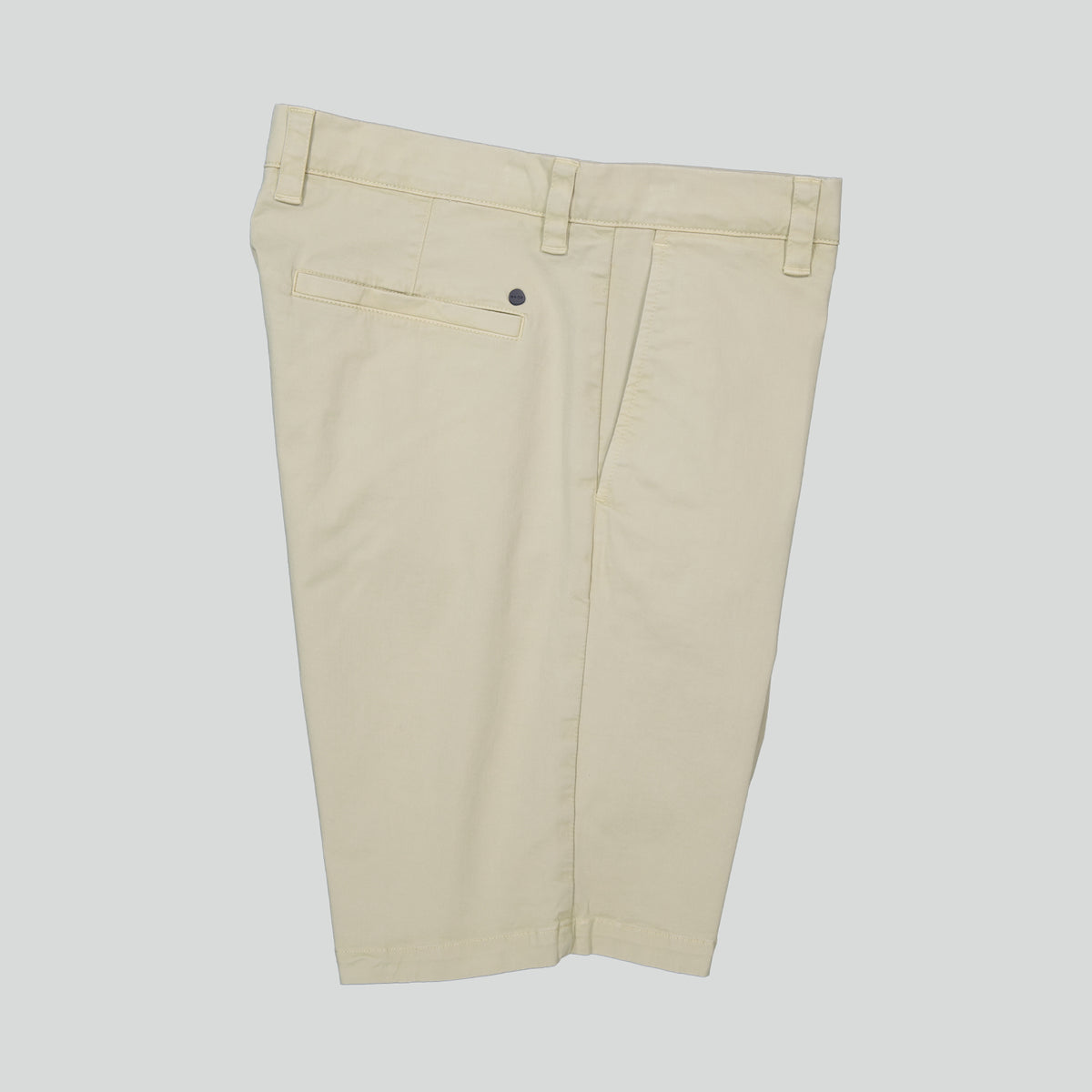 NN.07 Crown 1005 Cotton Stretch Shorts Creme – detailbeeld