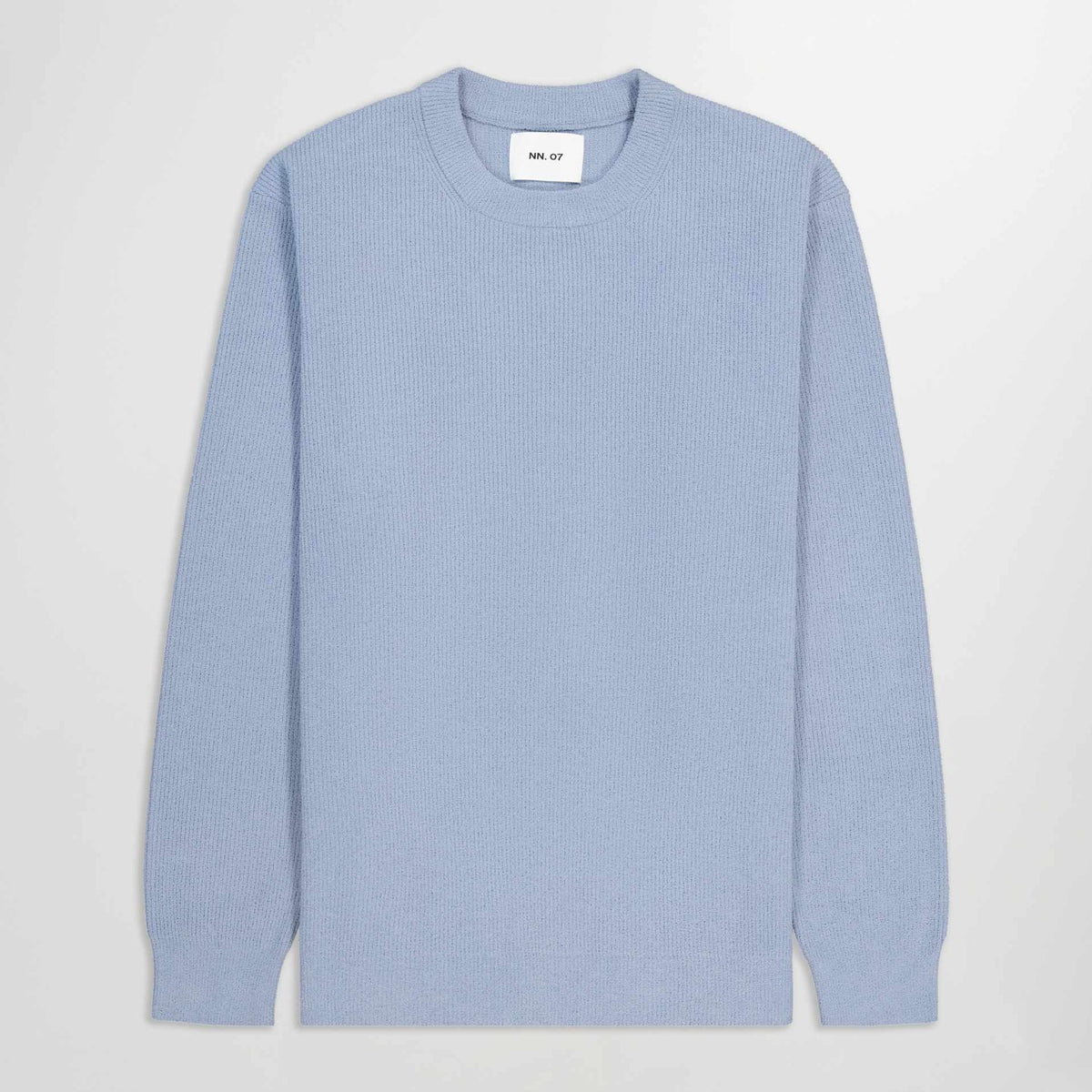 NN.07 Danny 6429 Lightweight Sweater Ashley Blue – vooraanzicht