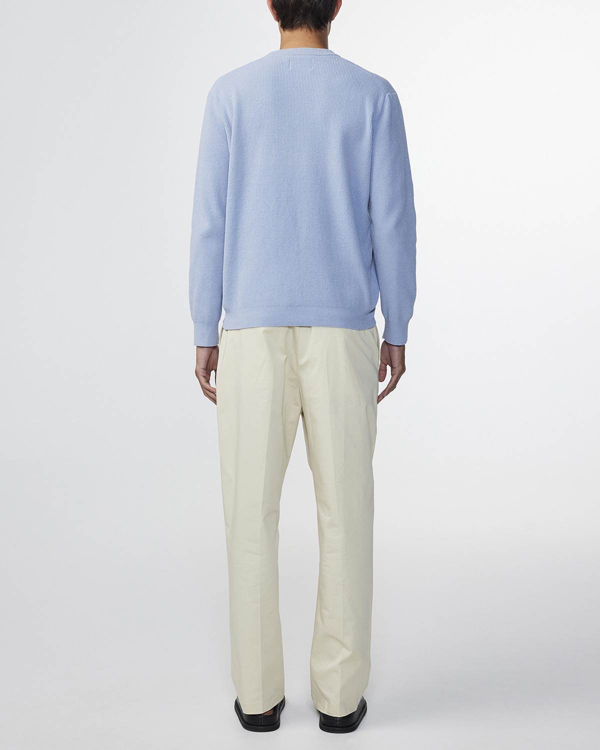 NN.07 Danny 6429 Lightweight Sweater Ashley Blue – productbeeld 4