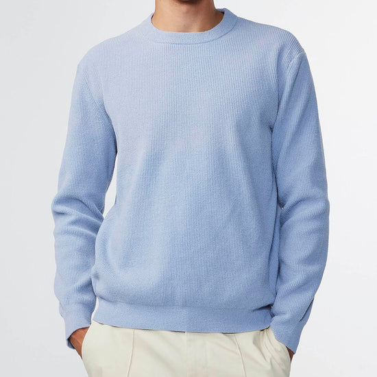 NN.07 Danny 6429 Lightweight Sweater Ashley Blue – productbeeld 5