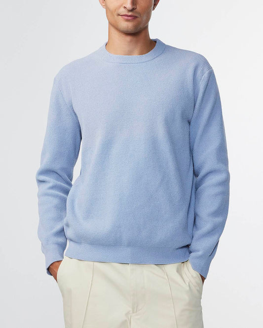 NN.07 Danny 6429 Lightweight Sweater Ashley Blue – productbeeld 5