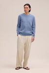 NN.07 Danny 6429 Sweater Lightweight Knit Stone Blue