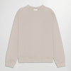 NN.07 David Brushed Cotton Sweater Ivory – vooraanzicht