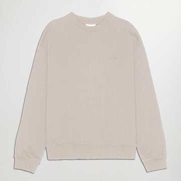 NN.07 David Brushed Cotton Sweater Ivory – vooraanzicht