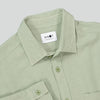 NN.07 Deon 5414 Regular Fit Cotton Shirt Pale Green – detail van de borstzak