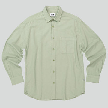 NN.07 Deon 5414 Regular Fit Cotton Shirt Pale Green – vooraanzicht