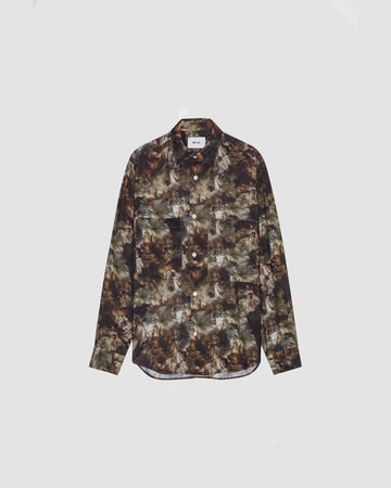 NN.07 Freddy 5971 Tencel Modal Twill Shirt Demitasse – productbeeld 1