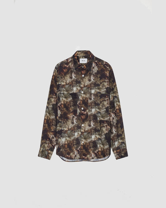NN.07 Freddy 5971 Tencel Modal Twill Shirt Demitasse – productbeeld 1