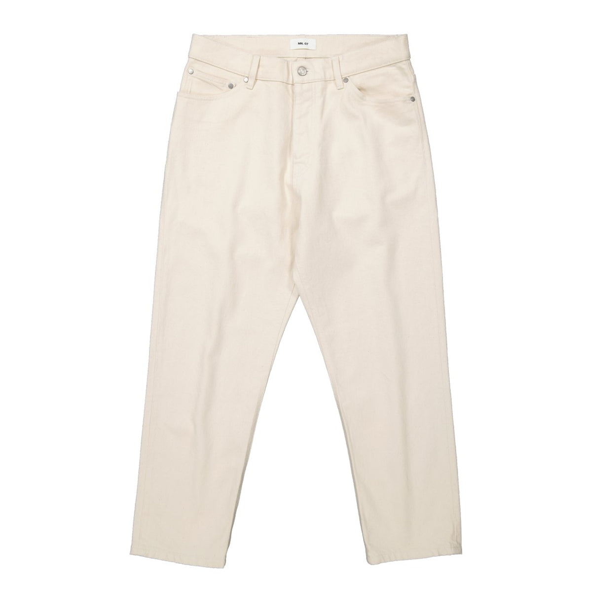NN.07 Frey Cropped Trousers Ecru – productbeeld 1