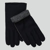 NN.07 Glove handschoenen in Navy, detail omgeslagen boord