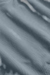 NN.07 Gregor blauwe short in Stone Blue, detail stofstructuur