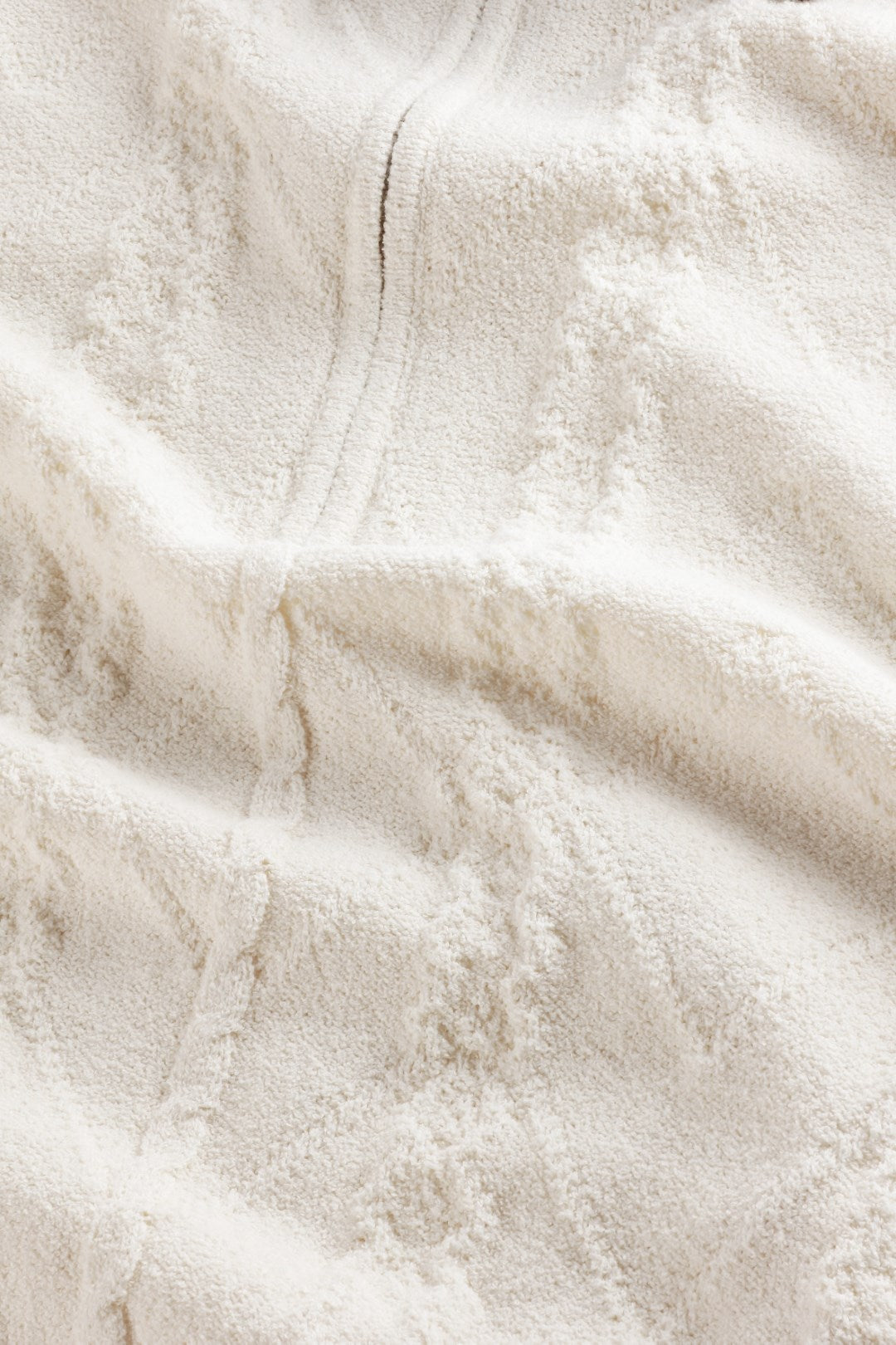 NN.07 Ivory Gustav Half Yarn Cable Polo – productbeeld 2
