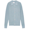 NN.07 Jacobi 6470 Cotton Polo Cardigan Powder Blue – productbeeld 1