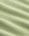NN.07 Jacobo lichtgroene trui in Spring Fern, detail breisel