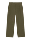 NN.07 Kay 1420 groene broek Shadow Moss, vrijstaande productfoto met dubbele plooien