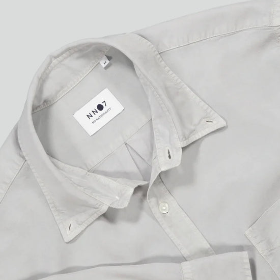 NN.07 Levon 5969 Lyocell Shirt Harbor Mist – achteraanzicht
