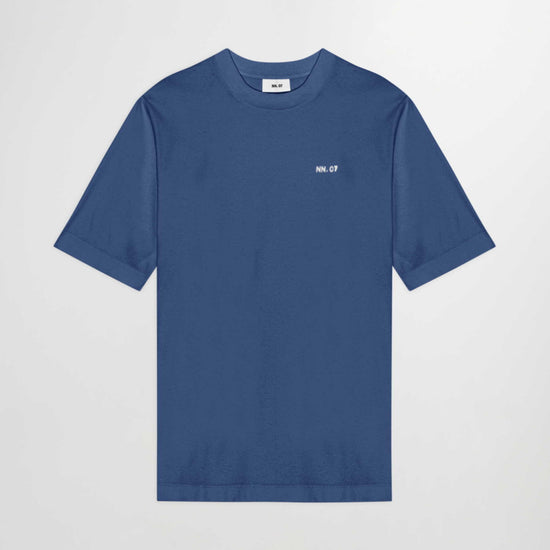 NN.07 Bering Sea Cototn Logo T-shirt – vooraanzicht