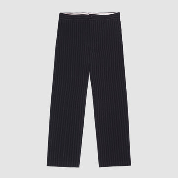NN.07 Black Stripe Paw Tailored Seersucker Trousers – vooraanzicht
