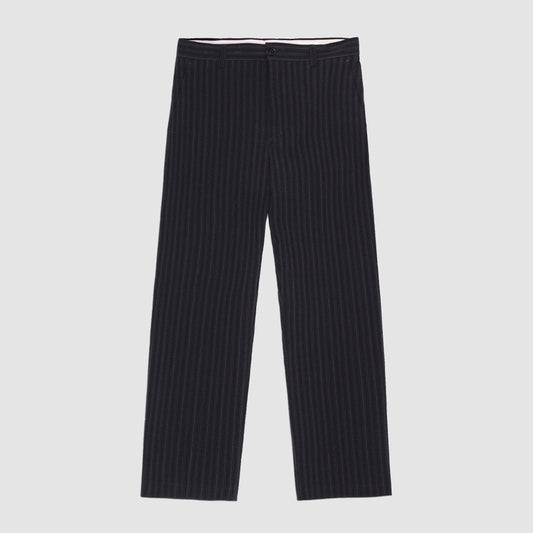 NN.07 Black Stripe Paw Tailored Seersucker Trousers – vooraanzicht