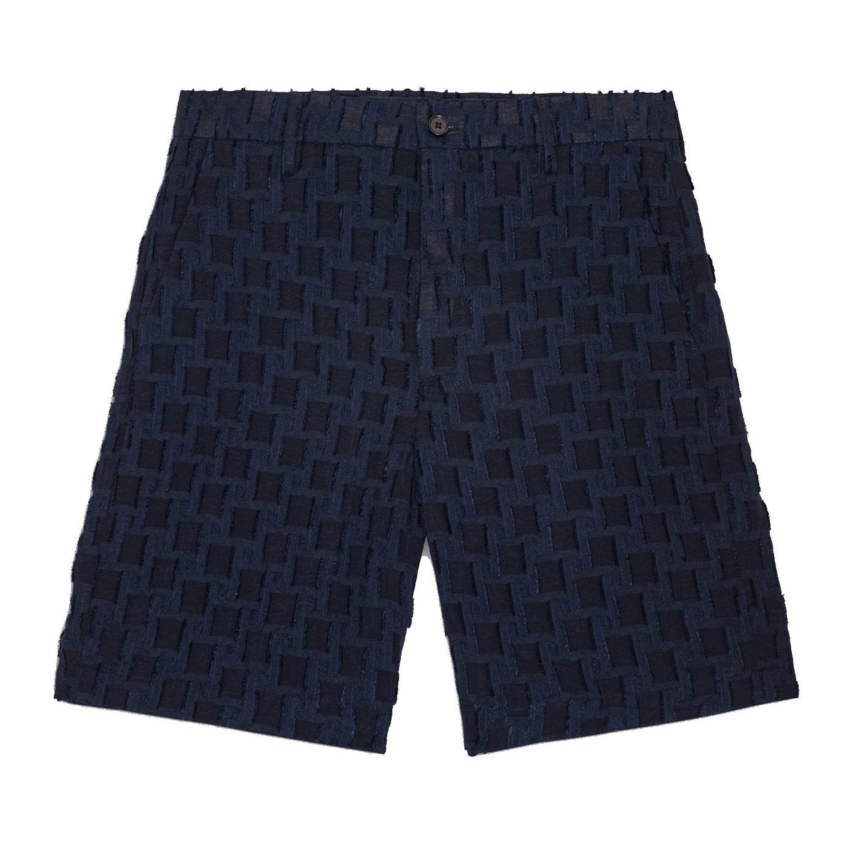 NN.07 Paw Loose Fit Lenzing Shorts Navy Blue – vooraanzicht