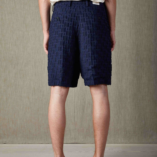 NN.07 Paw Loose Fit Lenzing Shorts Navy Blue – productbeeld 3