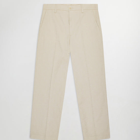 NN.07 Paw ivoorkleurige broek, productfoto vooraanzicht