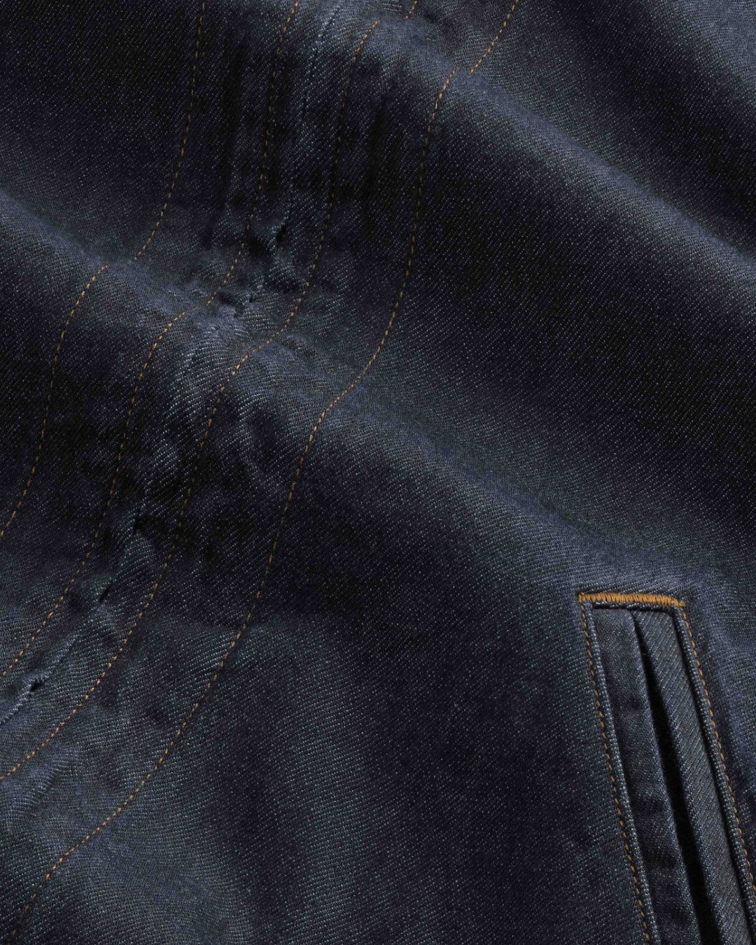 NN.07 Petrus Cotton Relaxed Fit Overshirt Raw Indigo - productfoto 2