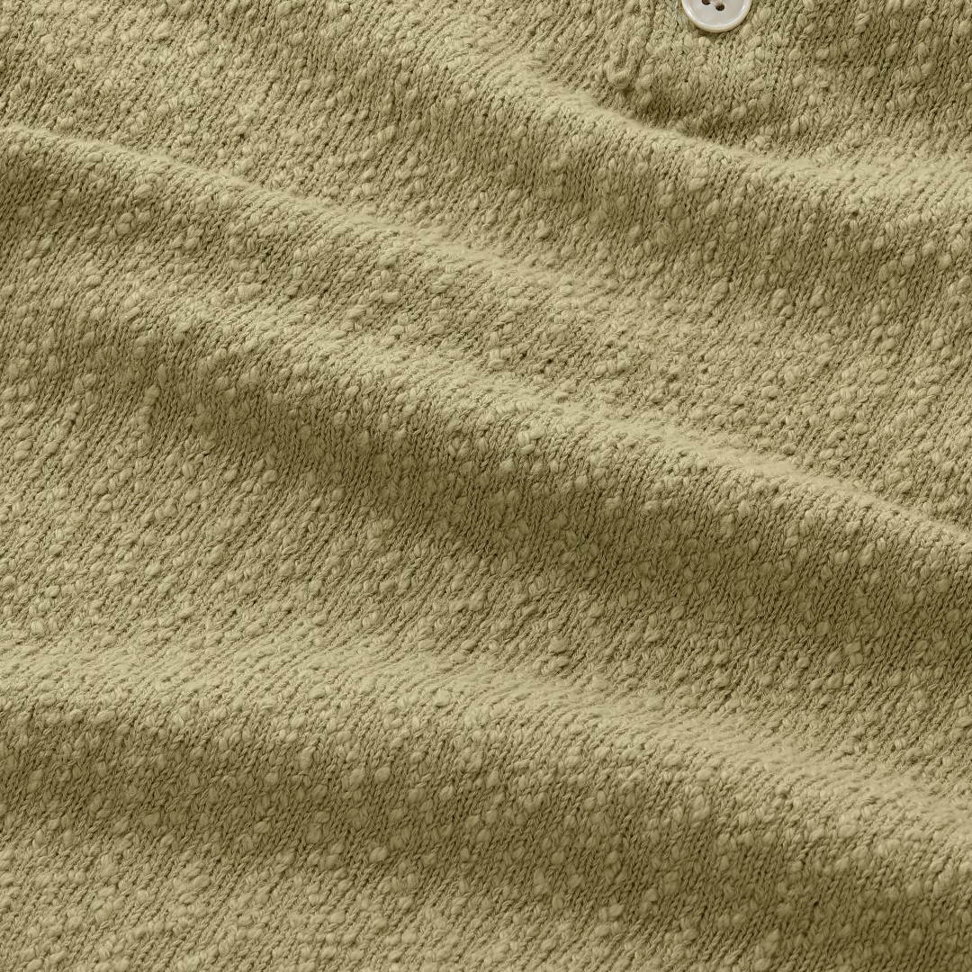 NN.07 Randy Boucle Yarn Polo Evergreen – productbeeld 2