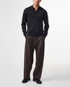 NN.07 Black Raymond Wool Blend Relaxed Fit LS Polo – productbeeld 3