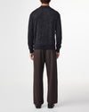 NN.07 Black Raymond Wool Blend Relaxed Fit LS Polo – productbeeld 4