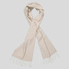 NN.07 Scarf Two beige sjaal, geknoopt overzicht